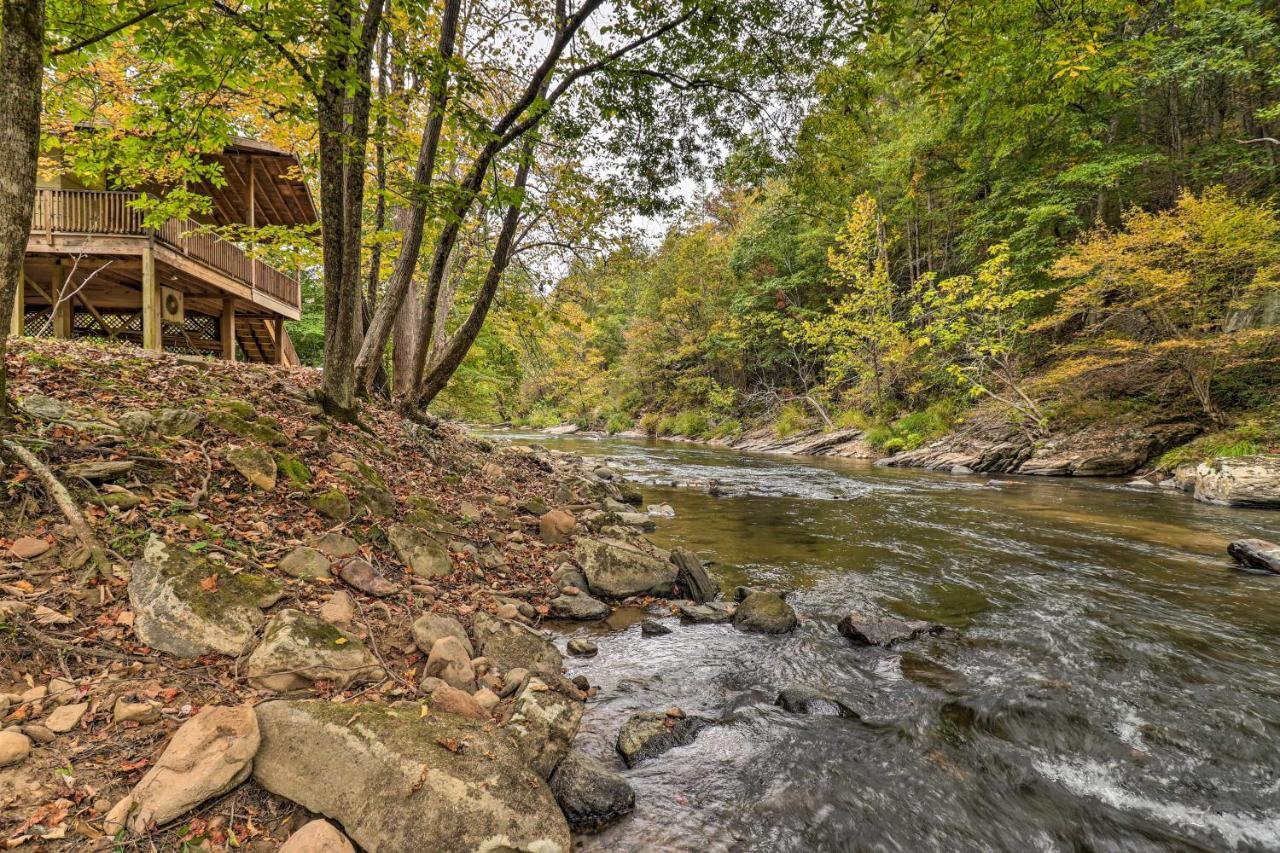 Vila Creekside Retreat With Deck, 18 Miles To Wolf Ridge Weaverville Exteriér fotografie