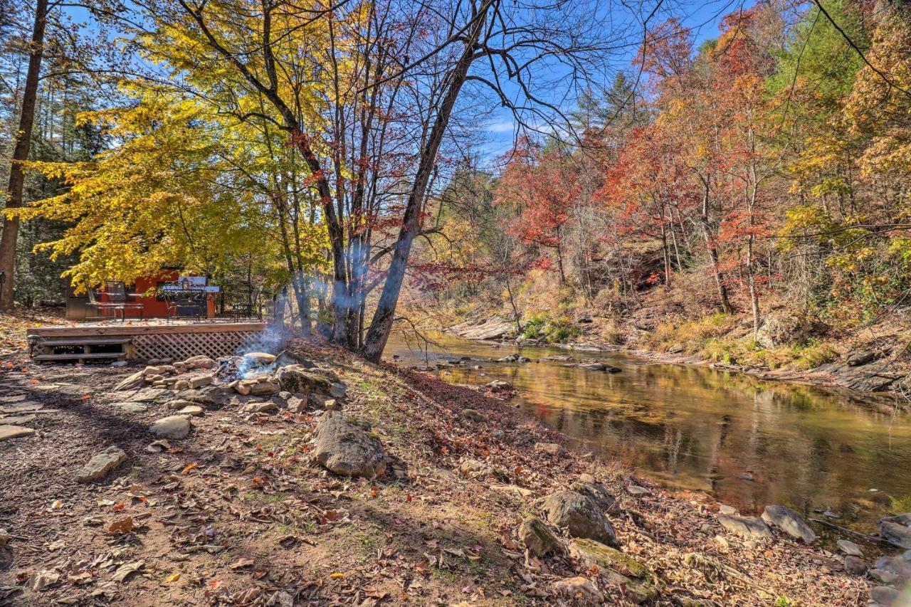 Vila Creekside Retreat With Deck, 18 Miles To Wolf Ridge Weaverville Exteriér fotografie
