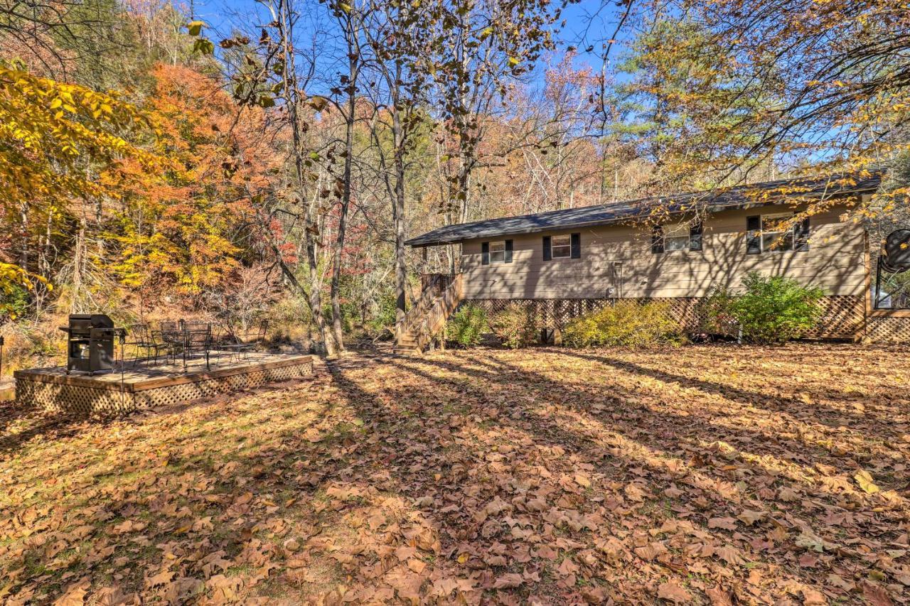 Vila Creekside Retreat With Deck, 18 Miles To Wolf Ridge Weaverville Exteriér fotografie